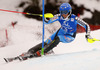 Frida Hansdotter of Sweden skiing in first run of women slalom race of Audi FIS Alpine skiing World cup in Lienz, Austria. Women slalom race of Audi FIS Alpine skiing World cup 2013-2014 was held on Sunday, 29th of December 2013 in Lienz, Austria.
