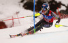 Mikaela Shiffrin of USA skiing in first run of women slalom race of Audi FIS Alpine skiing World cup in Lienz, Austria. Women slalom race of Audi FIS Alpine skiing World cup 2013-2014 was held on Sunday, 29th of December 2013 in Lienz, Austria.
