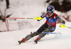 Mikaela Shiffrin of USA skiing in first run of women slalom race of Audi FIS Alpine skiing World cup in Lienz, Austria. Women slalom race of Audi FIS Alpine skiing World cup 2013-2014 was held on Sunday, 29th of December 2013 in Lienz, Austria.
