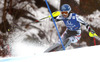 Bernadette Schild of Austria skiing in first run of women slalom race of Audi FIS Alpine skiing World cup in Lienz, Austria. Women slalom race of Audi FIS Alpine skiing World cup 2013-2014 was held on Sunday, 29th of December 2013 in Lienz, Austria.
