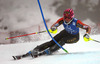 Marie-Michele Gagnon of Canada skiing in first run of women slalom race of Audi FIS Alpine skiing World cup in Lienz, Austria. Women slalom race of Audi FIS Alpine skiing World cup 2013-2014 was held on Sunday, 29th of December 2013 in Lienz, Austria.
