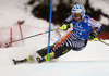 Tanja Poutiainen of Finland skiing in first run of women slalom race of Audi FIS Alpine skiing World cup in Lienz, Austria. Women slalom race of Audi FIS Alpine skiing World cup 2013-2014 was held on Sunday, 29th of December 2013 in Lienz, Austria.
