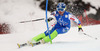 Marusa Ferk of Slovenia skiing in first run of women slalom race of Audi FIS Alpine skiing World cup in Lienz, Austria. Women slalom race of Audi FIS Alpine skiing World cup 2013-2014 was held on Sunday, 29th of December 2013 in Lienz, Austria.
