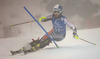 Merle Soppela of Finland skiing in first run of women slalom race of Audi FIS Alpine skiing World cup in Lienz, Austria. Women slalom race of Audi FIS Alpine skiing World cup 2013-2014 was held on Sunday, 29th of December 2013 in Lienz, Austria.
