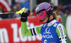 Third placed Maria Hoefl-Riesch of Germany reacts in finish of the second run of women slalom race of Audi FIS Alpine skiing World cup in Lienz, Austria. Women slalom race of Audi FIS Alpine skiing World cup 2013-2014 was held on Sunday, 29th of December 2013 in Lienz, Austria.
