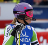 Third placed Maria Hoefl-Riesch of Germany reacts in finish of the second run of women slalom race of Audi FIS Alpine skiing World cup in Lienz, Austria. Women slalom race of Audi FIS Alpine skiing World cup 2013-2014 was held on Sunday, 29th of December 2013 in Lienz, Austria.
