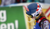 Second placed Mikaela Shiffrin of USA reacts in finish of the second run of women slalom race of Audi FIS Alpine skiing World cup in Lienz, Austria. Women slalom race of Audi FIS Alpine skiing World cup 2013-2014 was held on Sunday, 29th of December 2013 in Lienz, Austria.
