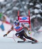 3rd place Erik Guay of Canada in action during mens downhill of the Bormio FIS Ski Alpine World Cup at the Stelvio Course in Bormio, Italy on 2013/12/29.
