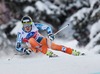 Kjetil Jansrud of Norway in action during mens downhill of the Bormio FIS Ski Alpine World Cup at the Stelvio Course in Bormio, Italy on 2013/12/29.
