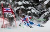 Sandro Viletta of Switzerland in action during mens downhill of the Bormio FIS Ski Alpine World Cup at the Stelvio Course in Bormio, Italy on 2013/12/29.
