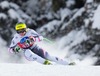 Markus Duerager of Austria in action during mens downhill of the Bormio FIS Ski Alpine World Cup at the Stelvio Course in Bormio, Italy on 2013/12/29.
