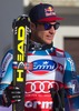 1st place Aksel Lund Svindal of Norway Celebrate on Podium after mens downhill of the Bormio FIS Ski Alpine World Cup at the Stelvio Course in Bormio, Italy on 2013/12/29.

