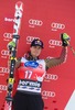 3rd place Erik Guay of Canada Celebrate on Podium after mens downhill of the Bormio FIS Ski Alpine World Cup at the Stelvio Course in Bormio, Italy on 2013/12/29.
