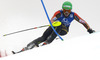 Erin Mielzynski of Canada skiing in first run of women slalom race of Audi FIS Alpine skiing World cup in Lienz, Austria. Women slalom race of Audi FIS Alpine skiing World cup 2013-2014 was held on Sunday, 29th of December 2013 in Lienz, Austria.
