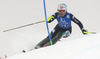 Chiara Costazza of Italy skiing in first run of women slalom race of Audi FIS Alpine skiing World cup in Lienz, Austria. Women slalom race of Audi FIS Alpine skiing World cup 2013-2014 was held on Sunday, 29th of December 2013 in Lienz, Austria.
