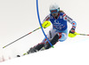 Anne-Sophie Barthet of France skiing in first run of women slalom race of Audi FIS Alpine skiing World cup in Lienz, Austria. Women slalom race of Audi FIS Alpine skiing World cup 2013-2014 was held on Sunday, 29th of December 2013 in Lienz, Austria.

