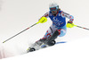 Anne-Sophie Barthet of France skiing in first run of women slalom race of Audi FIS Alpine skiing World cup in Lienz, Austria. Women slalom race of Audi FIS Alpine skiing World cup 2013-2014 was held on Sunday, 29th of December 2013 in Lienz, Austria.
