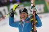 Marlies Schild of Austria reacts in finish of the second run of women slalom race of Audi FIS Alpine skiing World cup in Lienz, Austria. Women slalom race of Audi FIS Alpine skiing World cup 2013-2014 was held on Sunday, 29th of December 2013 in Lienz, Austria.
