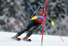 Mikaela Shiffrin in action during 1st run of ladies Slalom of the Bormio FIS Ski World Cup at the Stelvio Course in Bormio, Italy on 2014/01/05.
