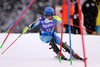 Maria Pietilae-Holmner in action during 1st run of ladies Slalom of the Bormio FIS Ski World Cup at the Stelvio Course in Bormio, Italy on 2014/01/05.
