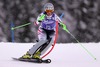 Nicole Hosp in action during 1st run of ladies Slalom of the Bormio FIS Ski World Cup at the Stelvio Course in Bormio, Italy on 2014/01/05.
