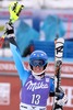 Maria Pietilae-Holmner reacts in the finish area after her 2nd un of ladies Slalom of the Bormio FIS Ski World Cup at the Stelvio Course in Bormio, Italy on 2014/01/05.
