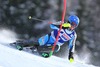 Mattias Hargin of Sweden in action during 1st run of mens Slalom of the Bormio FIS Ski World Cup at the Stelvio Course in Bormio, Italy on 2014/01/06.
