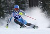 Andre Myhrer of Sweden in action during 1st run of mens Slalom of the Bormio FIS Ski World Cup at the Stelvio Course in Bormio, Italy on 2014/01/06.
