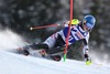 Benjamin Raich of Austria in action during 1st run of mens Slalom of the Bormio FIS Ski World Cup at the Stelvio Course in Bormio, Italy on 2014/01/06.
