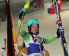1st place Felix Neureuther of Germany celebrate on Podium after mens Slalom of the Bormio FIS Ski World Cup at the Stelvio Course in Bormio, Italy on 2014/01/06.
