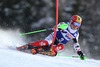 Marcel Hirscher of Austria in action during 1st run of mens Slalom of the Bormio FIS Ski World Cup at the Stelvio Course in Bormio, Italy on 2014/01/06.
