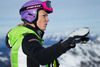 Maria Hoefl-Riesch of Germany during ladies 1st downhill practice of the Altenmarkt Zauchnesee FIS Ski Alpine World Cup at the Kaelberloch course in Zauchensee, Austria on 2014/01/09.
