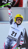 2nd place Anna Fenninger of Austria reacts in the finish area after her run of ladies downhill of the Altenmarkt Zauchnesee FIS Ski Alpine World Cup at the Kaelberloch course in Zauchensee, Austria on 2014/01/11.
