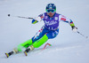 Marusa Ferk of Slovenia in action during Slalom of the ladies Super Combined of the Altenmarkt Zauchnesee FIS Ski Alpine World Cup at the Kaelberloch course in Zauchensee, Austria on 2014/01/12.
