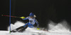 Frida Hansdotter of Sweden skiing in first run of women night slalom race of Audi FIS Alpine skiing World cup in Flachau, Austria. Women night slalom race of Audi FIS Alpine skiing World cup 2013-2014 was held on Tuesday, 14th of January 2014 in Flachau, Austria.
