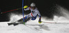 Wendy Holdener of Switzerland skiing in first run of women night slalom race of Audi FIS Alpine skiing World cup in Flachau, Austria. Women night slalom race of Audi FIS Alpine skiing World cup 2013-2014 was held on Tuesday, 14th of January 2014 in Flachau, Austria.
