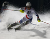 Wendy Holdener of Switzerland skiing in first run of women night slalom race of Audi FIS Alpine skiing World cup in Flachau, Austria. Women night slalom race of Audi FIS Alpine skiing World cup 2013-2014 was held on Tuesday, 14th of January 2014 in Flachau, Austria.
