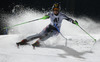 Kathrin Zettel of Austria skiing in first run of women night slalom race of Audi FIS Alpine skiing World cup in Flachau, Austria. Women night slalom race of Audi FIS Alpine skiing World cup 2013-2014 was held on Tuesday, 14th of January 2014 in Flachau, Austria.
