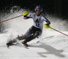 Michaela Kirchgasser of Austria skiing in first run of women night slalom race of Audi FIS Alpine skiing World cup in Flachau, Austria. Women night slalom race of Audi FIS Alpine skiing World cup 2013-2014 was held on Tuesday, 14th of January 2014 in Flachau, Austria.
