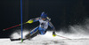 Nathalie Eklund of Sweden skiing in first run of women night slalom race of Audi FIS Alpine skiing World cup in Flachau, Austria. Women night slalom race of Audi FIS Alpine skiing World cup 2013-2014 was held on Tuesday, 14th of January 2014 in Flachau, Austria.

