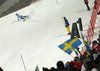 Magdalena Fjaellstroem of Sweden skiing in the second run of women night slalom race of Audi FIS Alpine skiing World cup in Flachau, Austria. Women night slalom race of Audi FIS Alpine skiing World cup 2013-2014 was held on Tuesday, 14th of January 2014 in Flachau, Austria.
