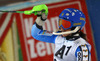 Magdalena Fjaellstroem of Sweden reacts in finish of the second run of women night slalom race of Audi FIS Alpine skiing World cup in Flachau, Austria. Women night slalom race of Audi FIS Alpine skiing World cup 2013-2014 was held on Tuesday, 14th of January 2014 in Flachau, Austria.
