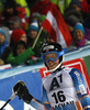 Nina Loeseth of Norway reacts in finish of the second run of women night slalom race of Audi FIS Alpine skiing World cup in Flachau, Austria. Women night slalom race of Audi FIS Alpine skiing World cup 2013-2014 was held on Tuesday, 14th of January 2014 in Flachau, Austria.
