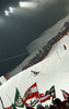 Fifth placed Michaela Kirchgasser of Austria skiing in the second run of women night slalom race of Audi FIS Alpine skiing World cup in Flachau, Austria. Women night slalom race of Audi FIS Alpine skiing World cup 2013-2014 was held on Tuesday, 14th of January 2014 in Flachau, Austria.
