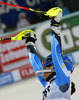 Third placed Maria Pietilae-Holmner of Sweden reacts in finish of the second run of women night slalom race of Audi FIS Alpine skiing World cup in Flachau, Austria. Women night slalom race of Audi FIS Alpine skiing World cup 2013-2014 was held on Tuesday, 14th of January 2014 in Flachau, Austria.
