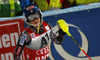 Winner Mikaela Shiffrin of USA reacts in finish of the second run of women night slalom race of Audi FIS Alpine skiing World cup in Flachau, Austria. Women night slalom race of Audi FIS Alpine skiing World cup 2013-2014 was held on Tuesday, 14th of January 2014 in Flachau, Austria.
