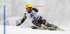 Manfred Moelgg of Italy skiing in first run of men slalom race of Audi FIS Alpine skiing World cup in Kitzbuehel, Austria. Men slalom race of Audi FIS Alpine skiing World cup 2013-2014 was held on Friday, 24th of January 2014 in Kitzbuehel, Austria.
