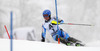 Mattias Hargin of Sweden skiing in first run of men slalom race of Audi FIS Alpine skiing World cup in Kitzbuehel, Austria. Men slalom race of Audi FIS Alpine skiing World cup 2013-2014 was held on Friday, 24th of January 2014 in Kitzbuehel, Austria.
