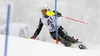 Patrick Thaler of Italy skiing in first run of men slalom race of Audi FIS Alpine skiing World cup in Kitzbuehel, Austria. Men slalom race of Audi FIS Alpine skiing World cup 2013-2014 was held on Friday, 24th of January 2014 in Kitzbuehel, Austria.
