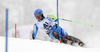 Axel Baeck of Sweden skiing in first run of men slalom race of Audi FIS Alpine skiing World cup in Kitzbuehel, Austria. Men slalom race of Audi FIS Alpine skiing World cup 2013-2014 was held on Friday, 24th of January 2014 in Kitzbuehel, Austria.
